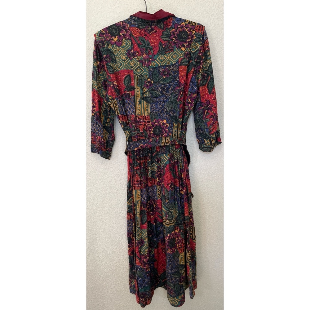 Vintage Breli Originals Floral Belted Dress Women’s Size 10 - Picture 2 of 4